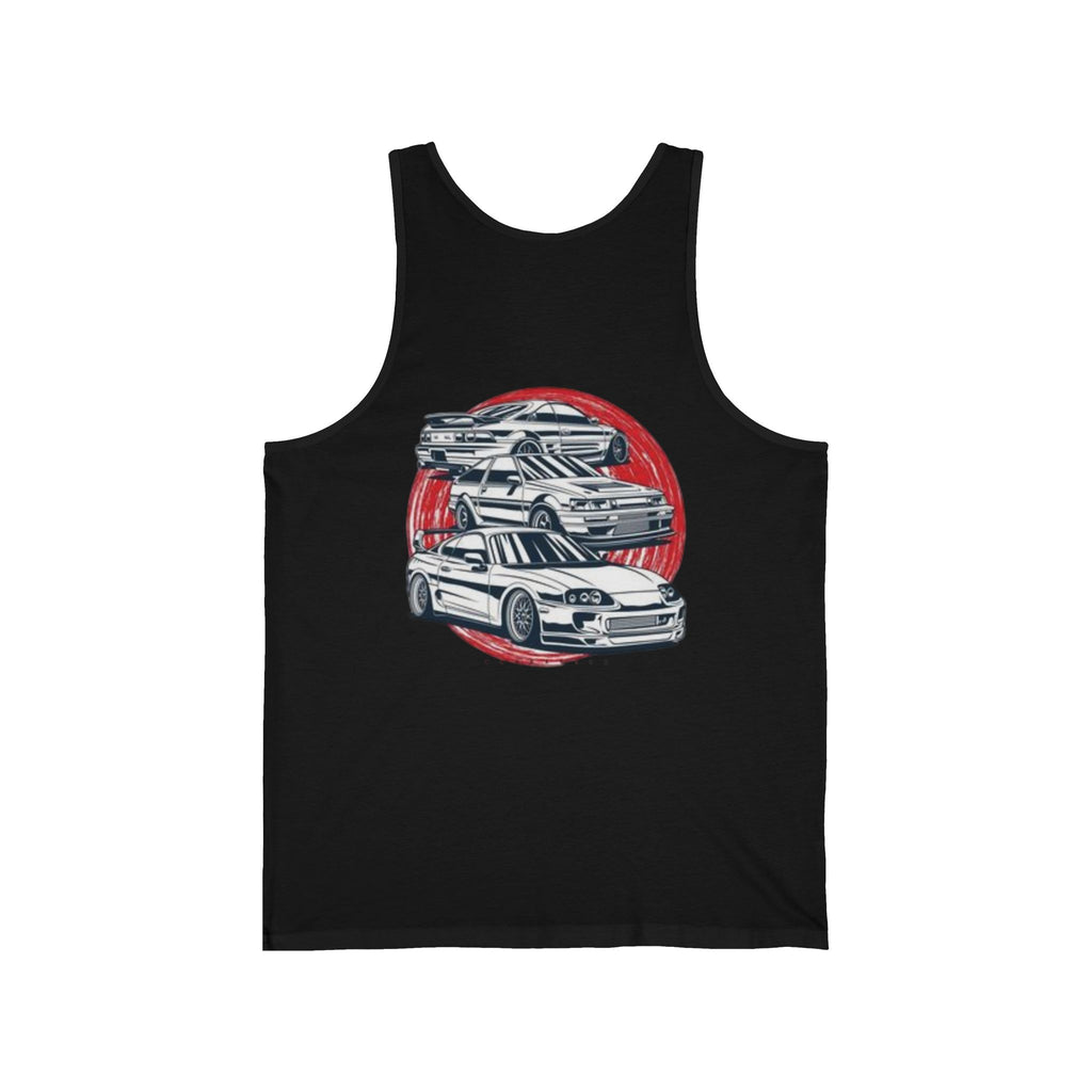 Vintage JDM Car Tank Top — Retro Skyline Racing Graphic