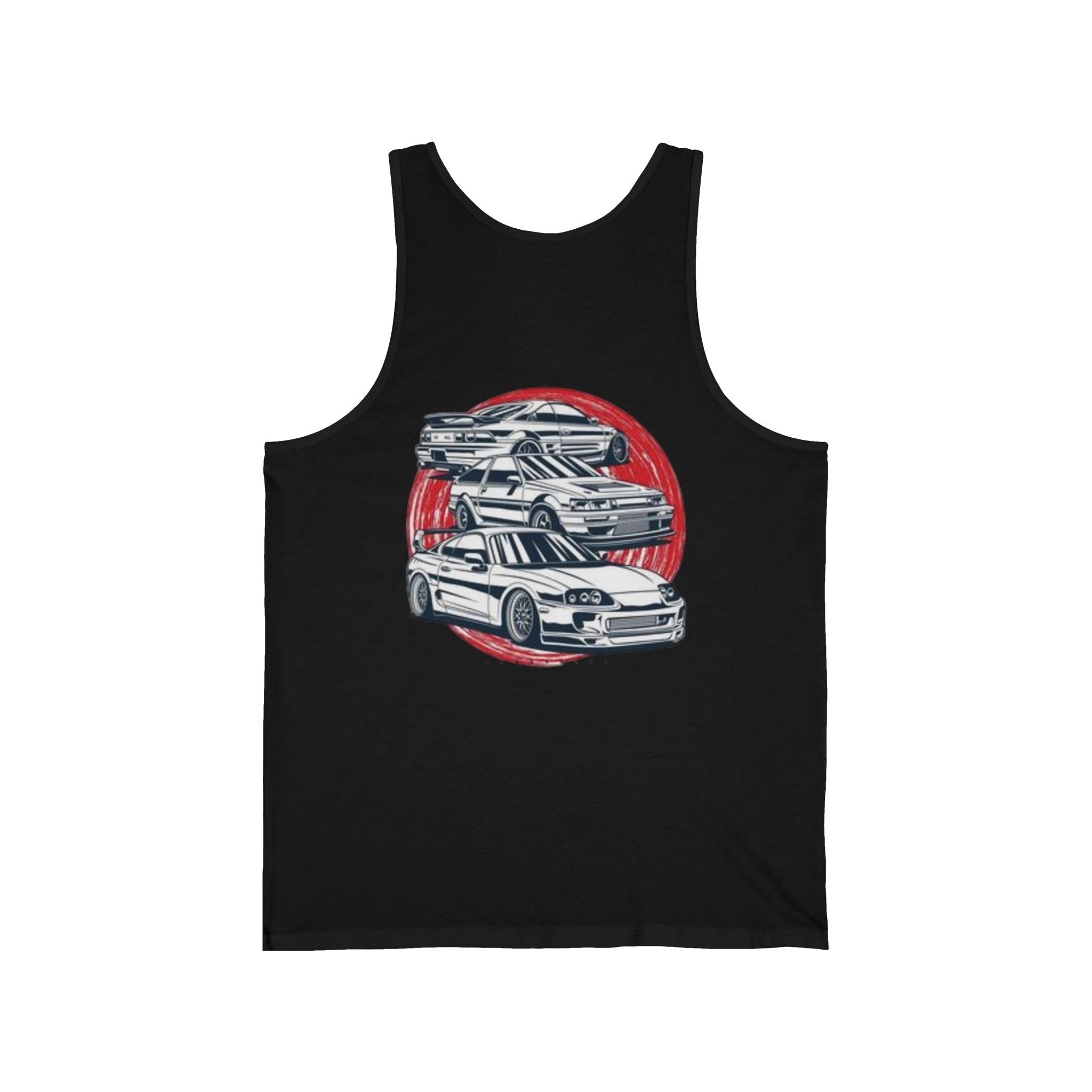 Vintage JDM Car Tank Top — Retro Skyline Racing Graphic