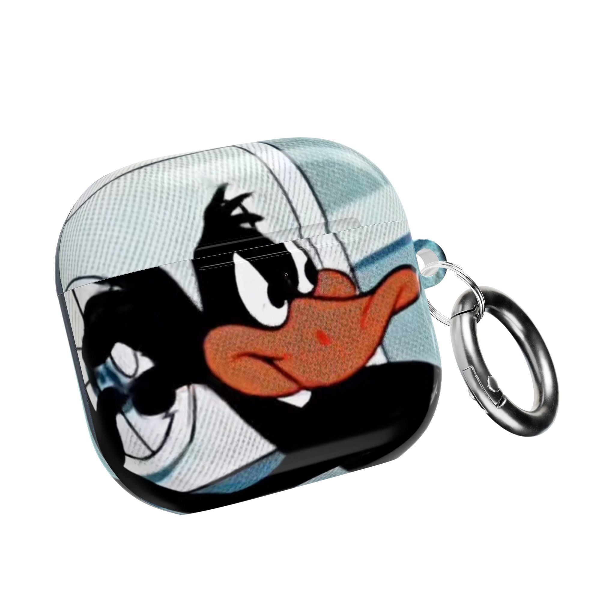 AirPod Case — Retro Cartoon Daffy Duck Pilot Design