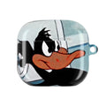 AirPod Case — Retro Cartoon Daffy Duck Pilot Design